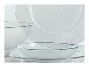 Glasteller transparent